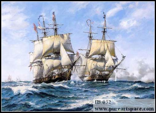 warship painting