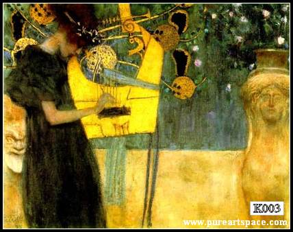 die musik painting by klimt