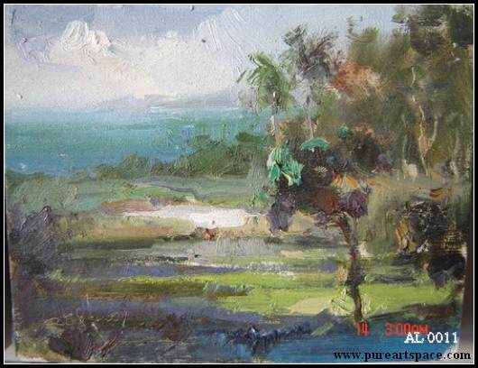 landscape painting by impressionist by antonio