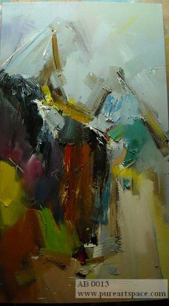 abstract canvas painting