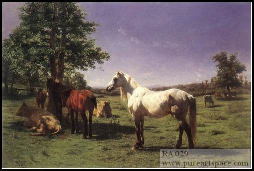 horse oil painting