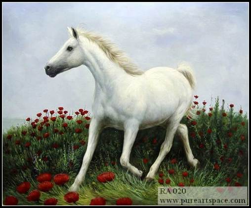 horse oil painting