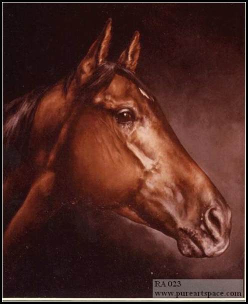 horse oil painting