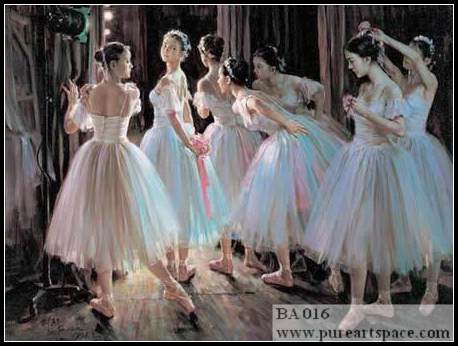 ballet oil painting