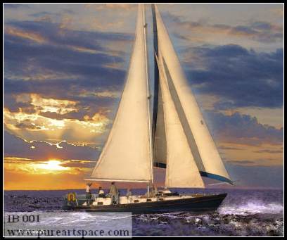 sailboat painting