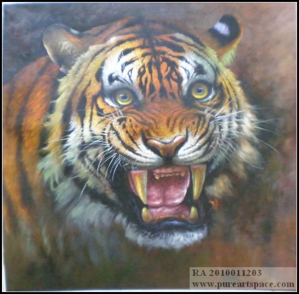 tiger oil painting