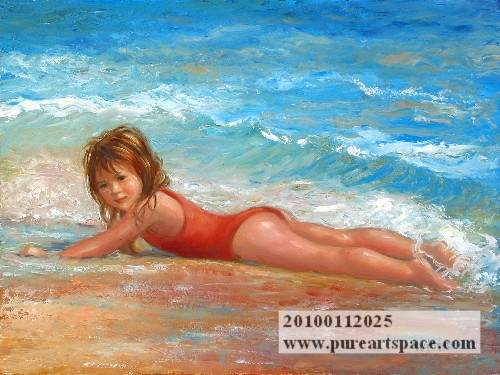 impressionist kid oil paintings