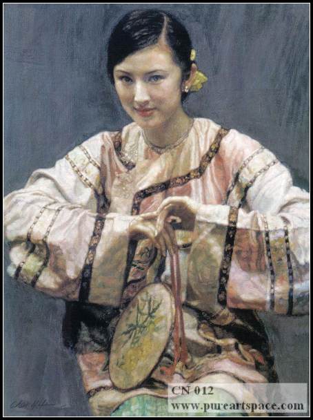 chinese lady painting