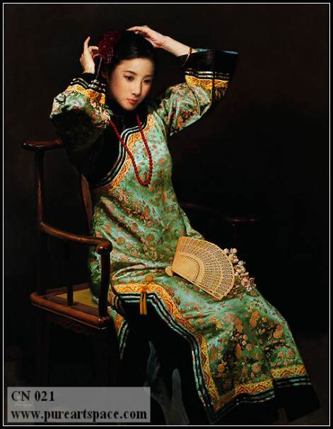 chinese lady painting