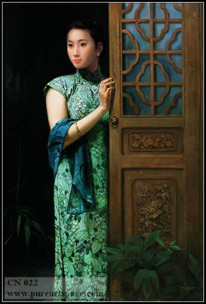 chinese lady painting