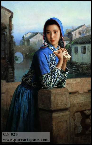 chinese lady painting