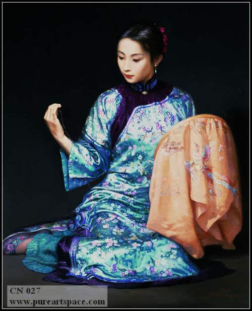 chinese lady painting