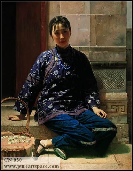 chinese lady painting