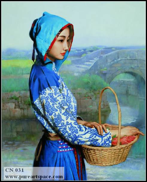 chinese lady painting