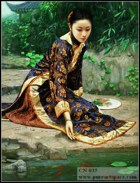 chinese lady painting