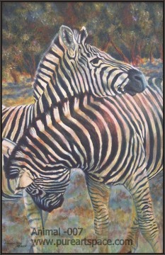 zebra oil paintings