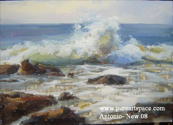 sea oil painting