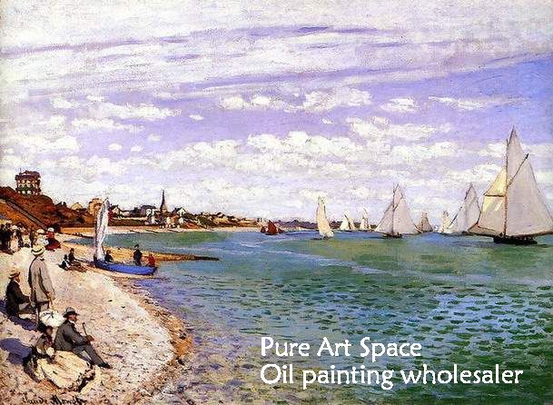 MONET BOAT PAINTING