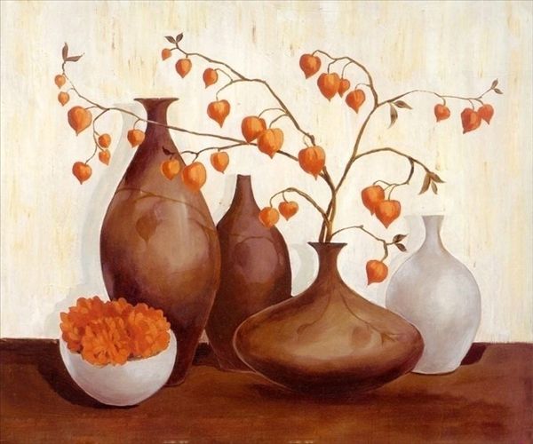 Pottery oil painting