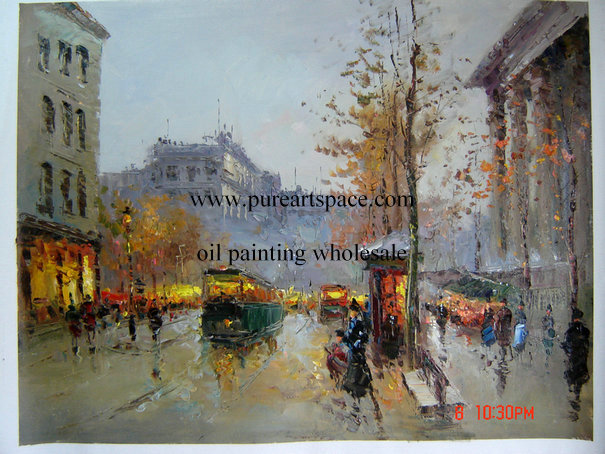 Paris street landscape painting