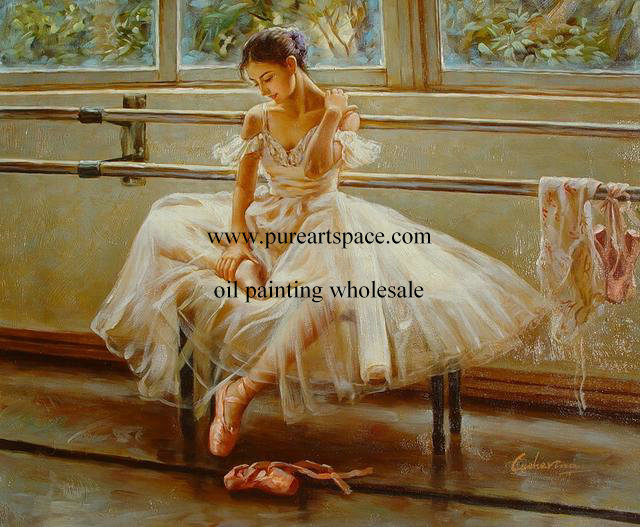 ballerina oil painting