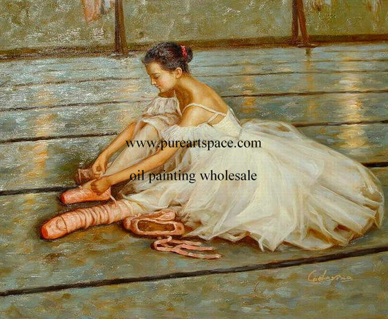 xiamen ballerina oil painting