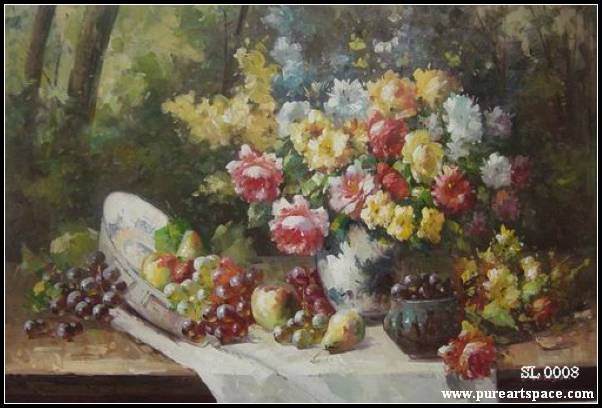 Flowers and grapes