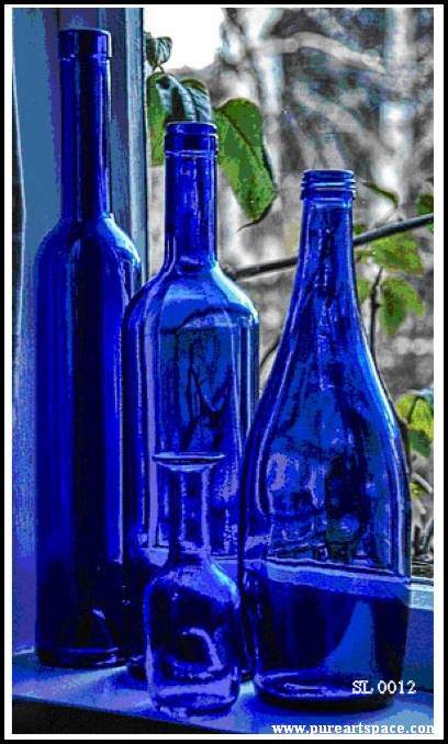 Blue bottles