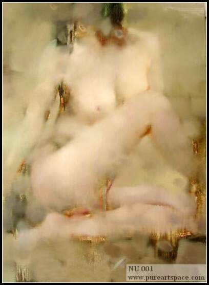 Nude oil painting