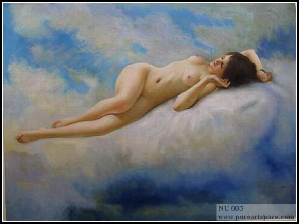 Nude oil painting