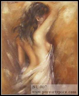 Nude oil painting