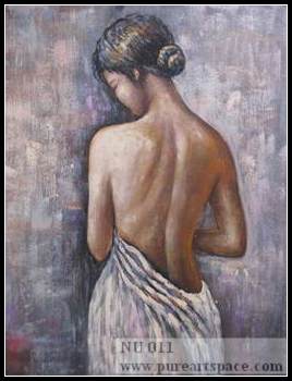 Nude oil painting