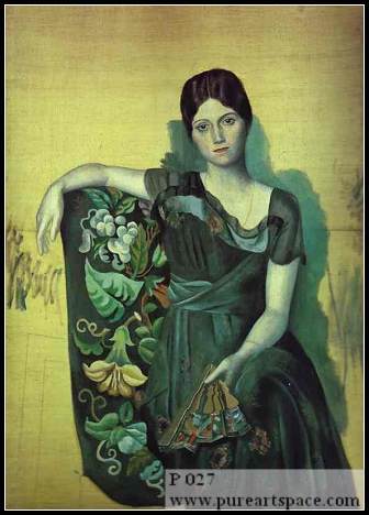 Portrait of olga in the armchair