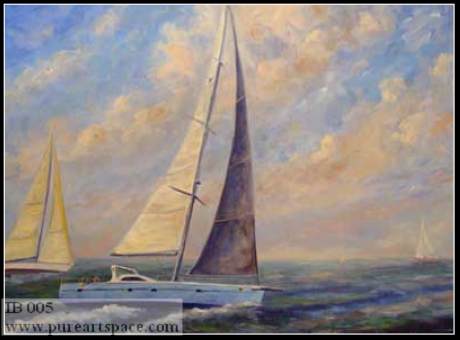 sailboat painting