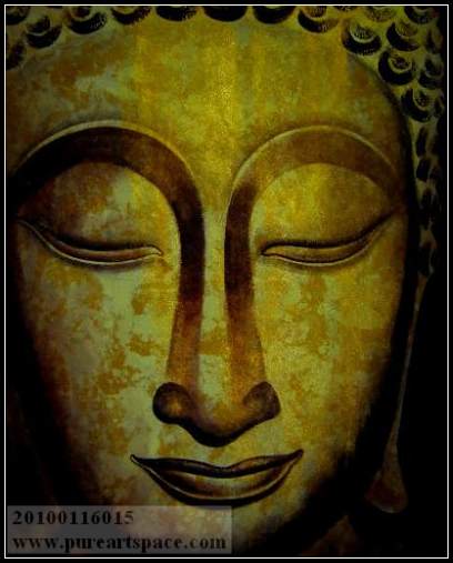 Gold Buddha painting