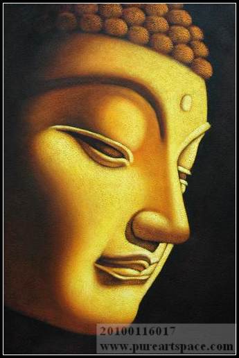 Gold Buddha painting