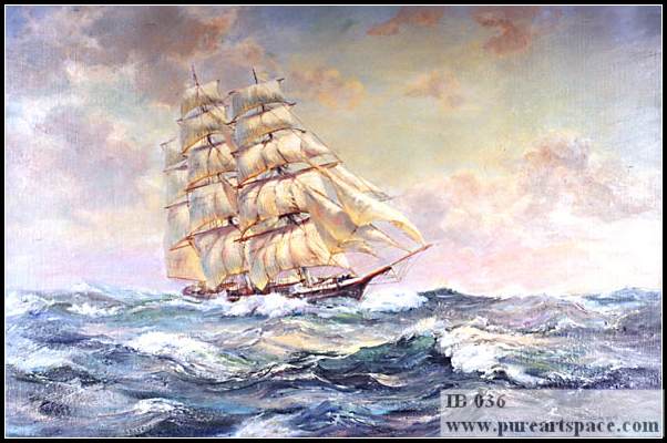 old sailboat painting