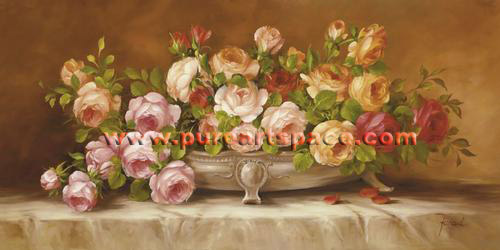 Still life of blossom roses