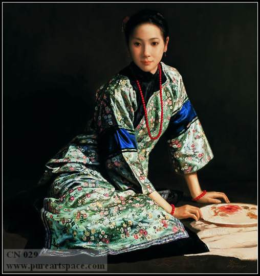 chinese lady painting