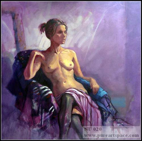 Nude oil painting