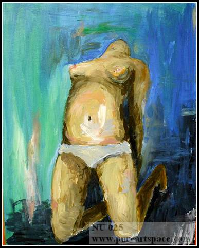 Nude oil painting