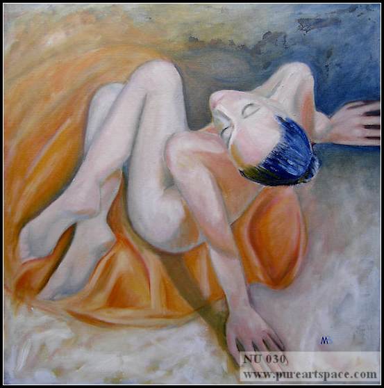 Nude oil painting