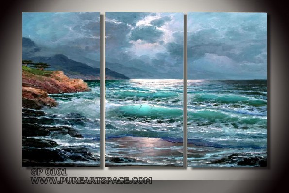 Seaside oil paintings