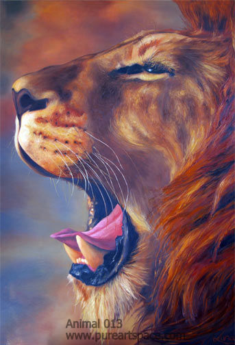 Lion art paintings