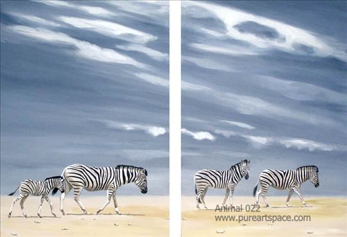 Zebra art paintings