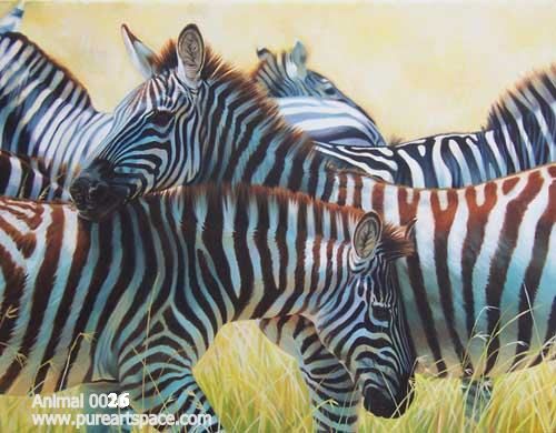 Zebra art paintings