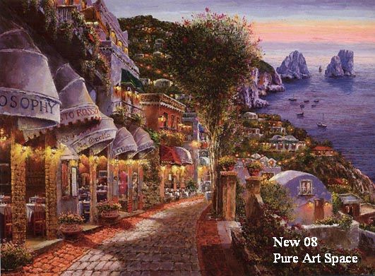 Evening in capri