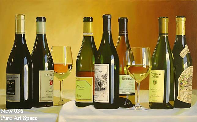 white wine art