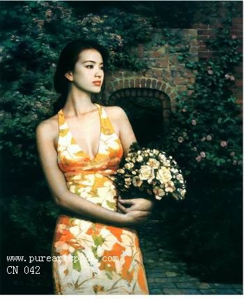 Chinese girl paintings