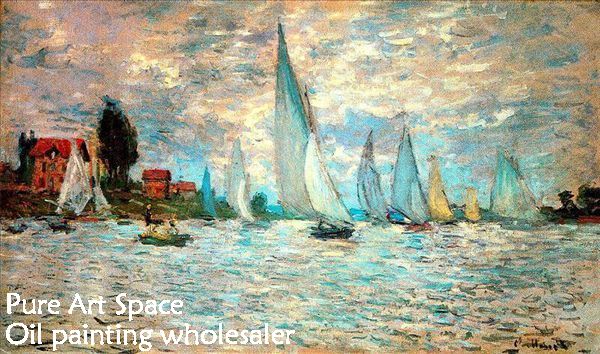 Monet boat painting